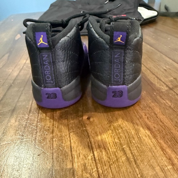 Jordan Kids Black and Purple Sneakers - Picture 3 of 3